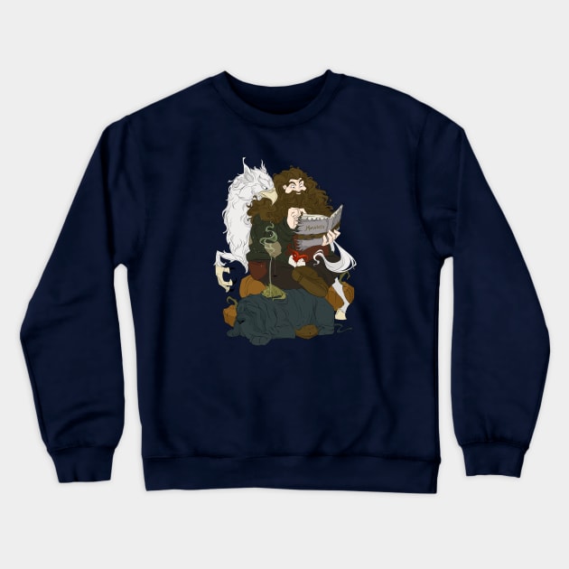 Bearded Zookeeper Crewneck Sweatshirt by Drea D. Illustrations